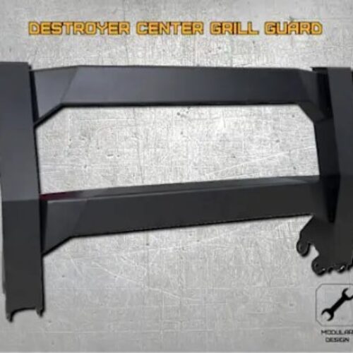 LoD Offroad MFG2023 Grille Guard – Powdercoated Black Steel (Destroyer Series)