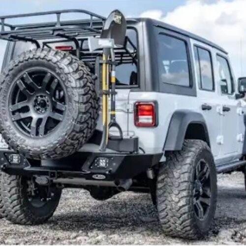 LoD Offroad JBC1801 Rear Bumper – Powdercoated Black (Destroyer Series)